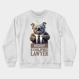 Just a Highly Koalified Lawyer Koala 3 Crewneck Sweatshirt